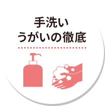 手洗いうがいの徹底